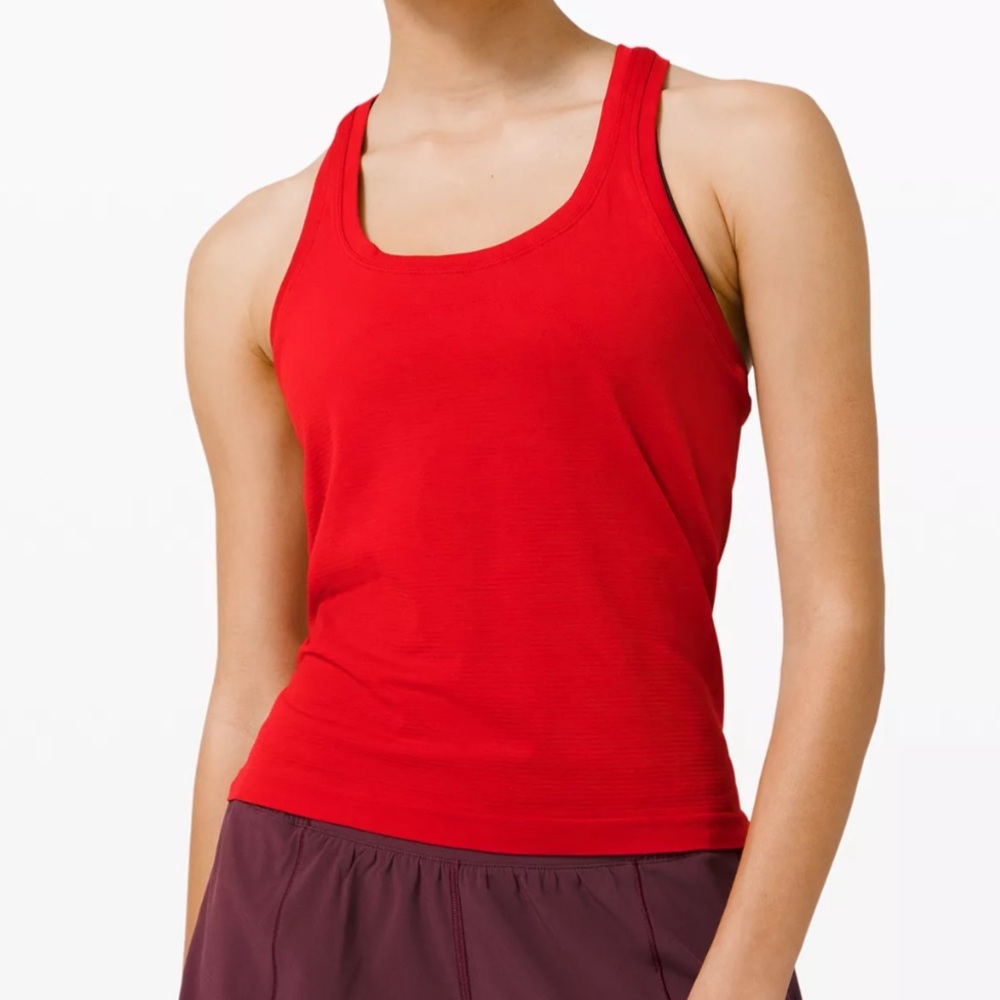 Lululemon swiftly tech rb tank 2.0 size 6 red